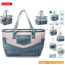 Durable Canvas Craft Tote Bag with 21 Pockets – Perfect for Artists &amp; Cr... - $81.13