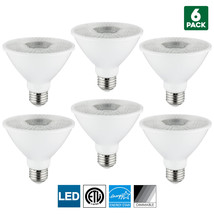 6 Pack Sunlite LED PAR30S Spotlight, 10W, 5000K Super White, Medium Base - £75.83 GBP