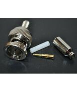 Lot of 10 BOMAR BNC Connector Plug Male Pin 75Ohm In-Line Crimp/Solder 3... - $24.74