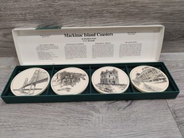 Barlow Mackinac Island Coasters By Artist G.L. Kiracofe-Set of 4-Mighty ... - £36.05 GBP