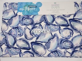 Sigrid Olsen Coastal Beach Oyster Seashells Blue Placemats Set of 4 - £23.35 GBP