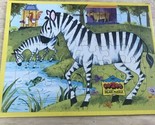 Vintage OO-ZOO Interlocking Inlaid Puzzle Zebras - $20.31