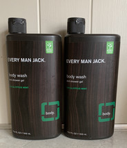(2) Every Man Jack Eucalyptus Mint Body Wash &amp; Shower Gel 16.9 fl oz Each - £23.73 GBP