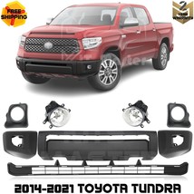 Front Bumper Cover With End Caps &amp; Fog Lamp Assembly For 2014-2021 Toyot... - £362.40 GBP