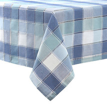 Brooke Woven Plaid 60-Inch x 120-Inch Oblong Tablecloth - £23.73 GBP