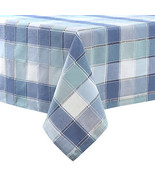 Brooke Woven Plaid 60-Inch x 120-Inch Oblong Tablecloth - £23.34 GBP