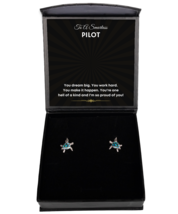 Pilot New Job Promotion Earrings Birthday Gifts - Turtle Ear Rings Jewelry  - £39.92 GBP