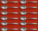 Camellia by Gorham Sterling Silver Demitasse Spoon Set 12 pieces 4 1/4&quot; - £200.47 GBP