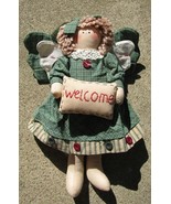 Primitive Decor  41890GW - Green Plaid Angel  - £9.41 GBP