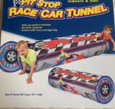 RACE CAR TUNNEL PLAY TENT - $20.78