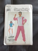 Vtg 1986 Simplicity Sewing Pattern 7670 Size 14-16 Cut FF Top, Pants or Shorts - £11.34 GBP