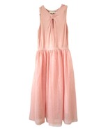 Hope &amp; Harlow peach maxi sleeveless prom dress gown 8 M - £155.94 GBP