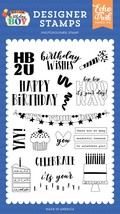Echo Park Stamps-It&#39;s Your Day, Make A Wish Birthday Boy - £26.21 GBP