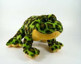 Ganz Webkinz Plush Frog Green Soft 8&quot; x 6&quot; Very Good! - £7.98 GBP