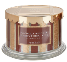 HomeWorx by Harry Slatkin  18oz  4-Wick Candle Vanilla Spice &amp; everything nice - £155.54 GBP