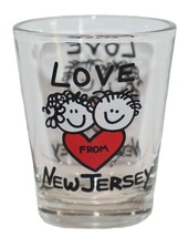 Shot Glass Love from New Jersey Stick Kids Heart Mary Ellis - $8.79