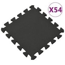 vidaXL Floor Mats 54 pcs 4,86 EVA Foam Black - €118,36 EUR