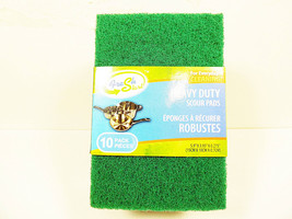 Scouring Pads Heavy Duty Scour Pad 10 Pieces Scrubbing Cleaning Pot Cleaner 1 Pk - £6.12 GBP