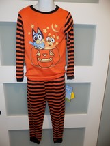 Bluey and Bingo Halloween Pumpkin 2PC Pajama Set Size 6 Youth NWD - $391.44 MXN