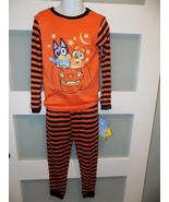 Bluey and Bingo Halloween Pumpkin 2PC Pajama Set Size 6 Youth NWD - $359.87 MXN