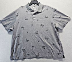 Haggar Grey Palm Tree Shirt Size XXL (3s6) - £9.19 GBP