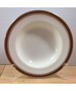 Antique Spode Copeland Majestic 1 Rimmed Soup Bowl Gold Cobalt Chain Dot... - $89.45 CAD