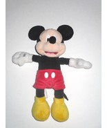 Disney Store Mickey Mouse 10&quot; Plush Bean Bag Stuffed Animal - £7.85 GBP