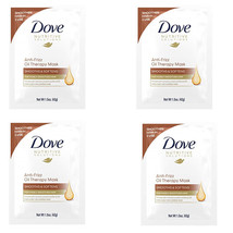 Pack of (4) New Dove Anti-Frizz Oil Smooth Hair Mask, 1.5 oz - £7.34 GBP