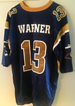 St. Louis Rams Hall of Fame QB Kurt Warner #13 NFL Jersey. Size 2XL.  - $55.00