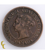 1891 - SL - SD - Obverse # 3 Canada Cent Coin,  KM# 7 - £102.87 GBP