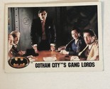 Batman 1989 Trading Card #47 Gotham City’s Gang Lords - $1.97