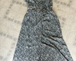 Sienna Sky Dress Women’s Teal Ivory Floral Flutter Sleeve Lined Skirt Si... - £16.98 GBP