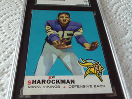 1969 Ed Sharockman # 104 Topps Sgc 84 Minnesota Vikings Football - £48.24 GBP