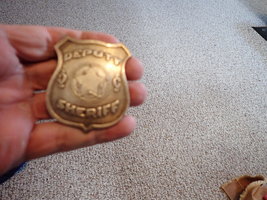 new york deputy  sheriff badge late 1800s vintage  bx 31  - $149.99