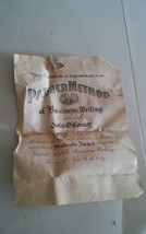 Vtg The Palmer Method Of Business Writing Certificate 1917 A N Palmer si... - $17.99