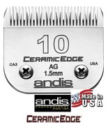 Andis CeramicEdge 10 BLADE*Fit PULSE ZR,UltraEdge Super&amp;ProClip AGC,Endu... - $640.62 MXN
