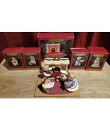 1993 Bearingers Hallmark Keepsake Ornament 5 Piece Collection Bears w/Fi... - £19.02 GBP