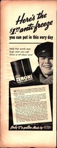 1938 Du Pont Zerone Anti-Freeze Ad nostalgic d6 - £19.27 GBP