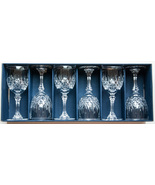 6 Cristal d&#39;Arques-Durand St Saint Cloud 6.25&quot; Wine Glasses Crystal Stem... - $75.00