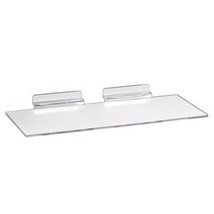 50 Slatwall Shelves Shelf Shoe 4&quot; x 10&quot; Display Flat Styrene Clear Acrylic - £63.01 GBP