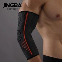 2 x elasticated elbow support sleeve bandage arm brace wrap guard tennis gym new thumb200