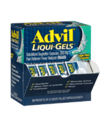 ADVIL LIQUI-GELS 100 CAPSULES 50 PACKETS 2 PER PACKET 04/2026 NEW - $15.83