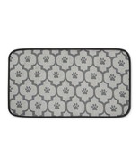 Bone Dry Gray Lattice Paw Pet Mat Small 10x18 - £14.84 GBP