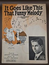 1928 VTG Sheet Music&quot;IT GOES LIKE THIS THAT FUNNY MELODY&quot;by Dale Young-L... - $10.01