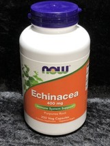 Now Foods Echinacea 400 mg 250 Veg Capsules GMP Quality Assured, Vegan, - £10.89 GBP