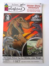 Colorforms 40+ Stickers Story Adventure Jurassic World Age 3+ Scenes (3) New! - $7.87