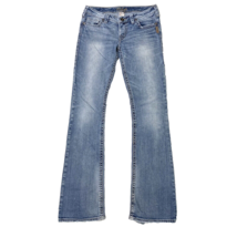 Silver Jean Women 27 Alex Flare Bell Bottom Faded Cowgirl Bratz Core Denim 27x33 - £12.08 GBP