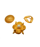 Set of 3 vintage gold tone scarf clips - $16.46 CAD