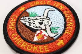 Vintage Circle Ten Council Camp Cherokee Round Boy Scouts America BSA Camp Patch - £9.34 GBP