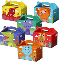 24 Pcs Dinosaur Favor Boxes for Birthday Party Dinosaur Treat Boxes Dinosaur The - £16.81 GBP